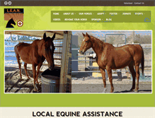 Tablet Screenshot of leanhorses.org